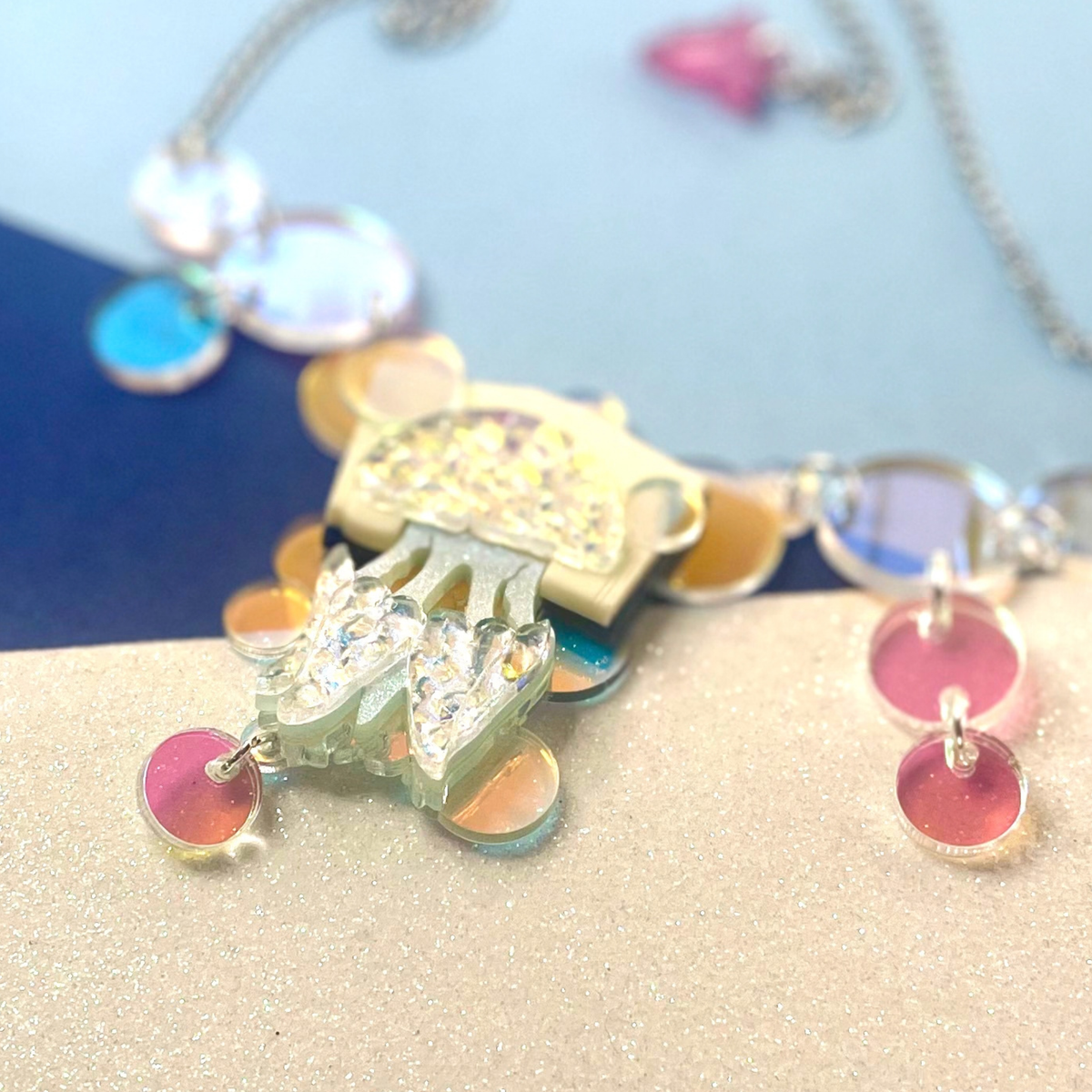 Jelly Reader Statement Necklace