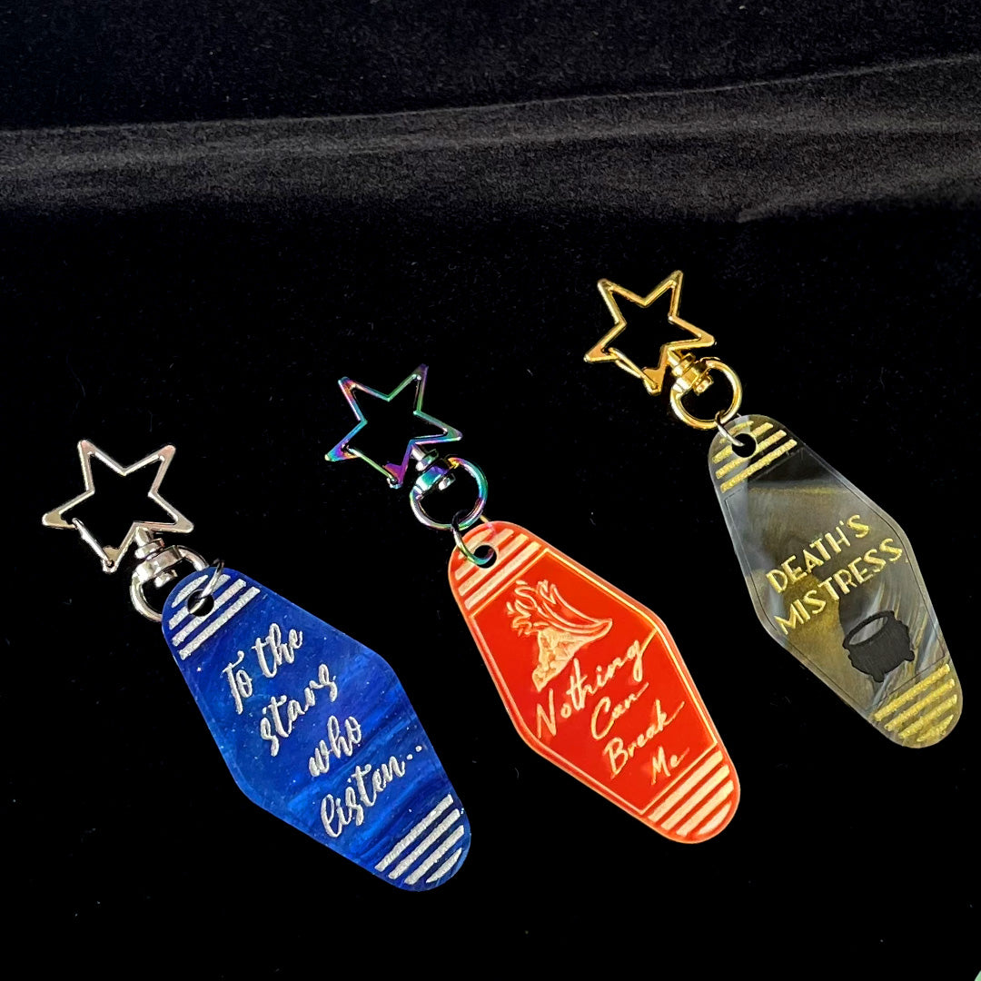 *NEW* Officially Licensed: ACOTAR Retro Motel Keyrings