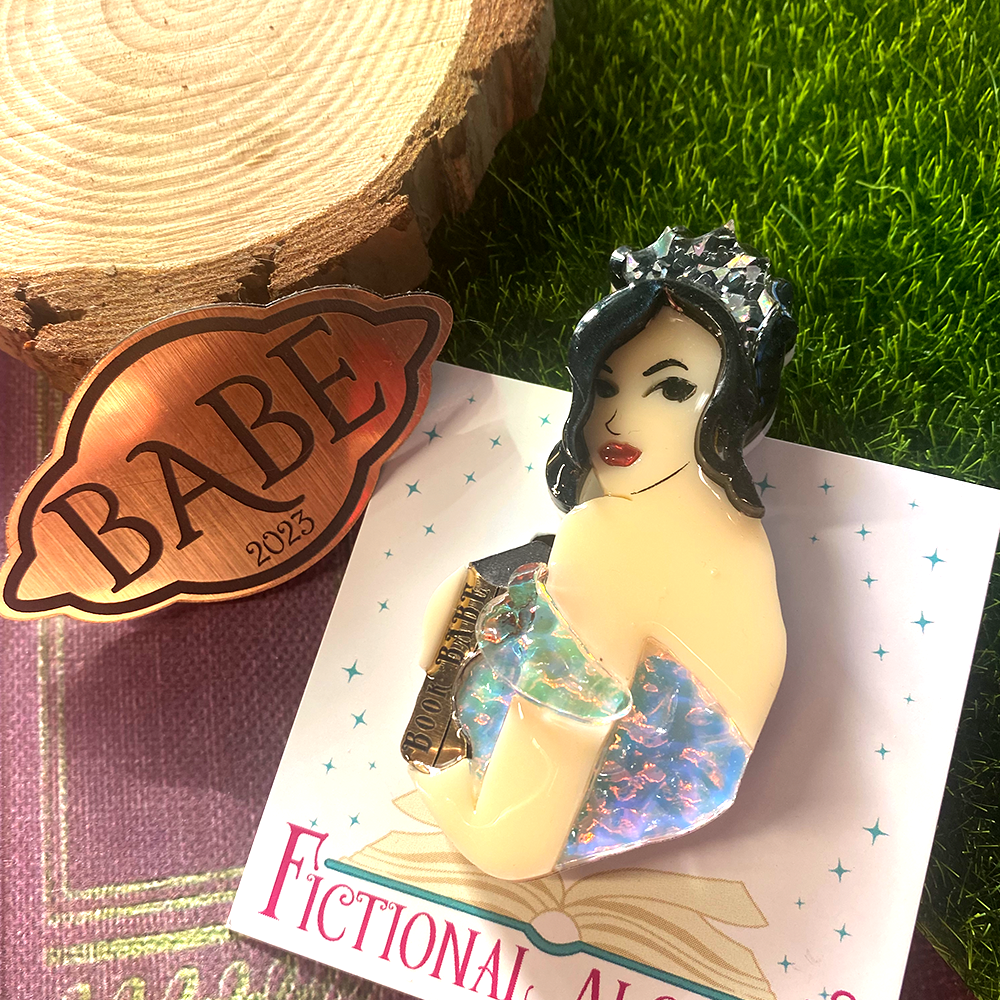 OOAK Book BABE Brooch