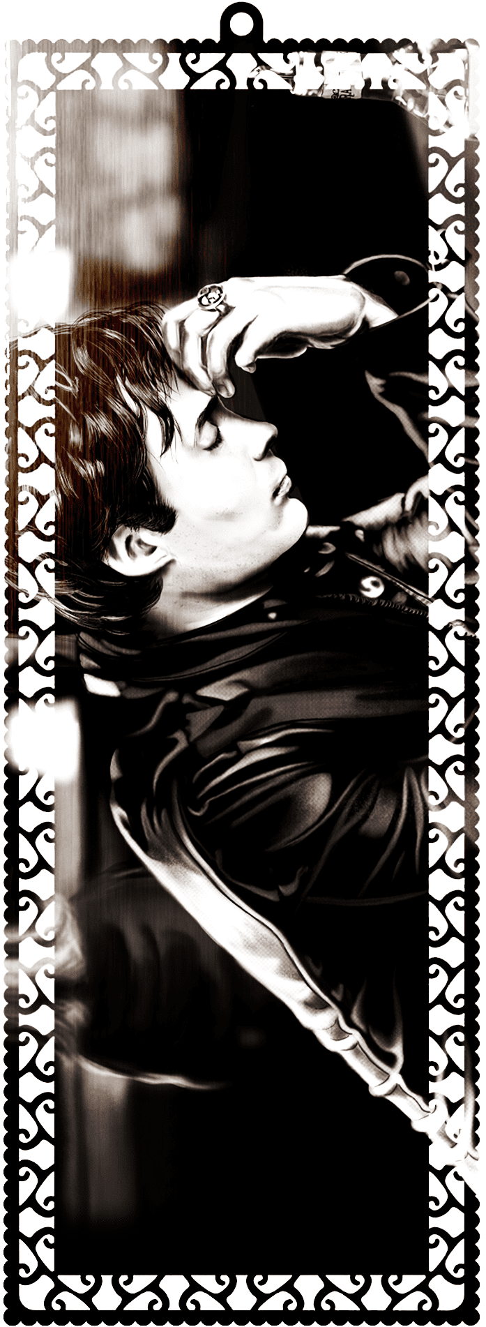 Damon at the Bar Art Bookmark