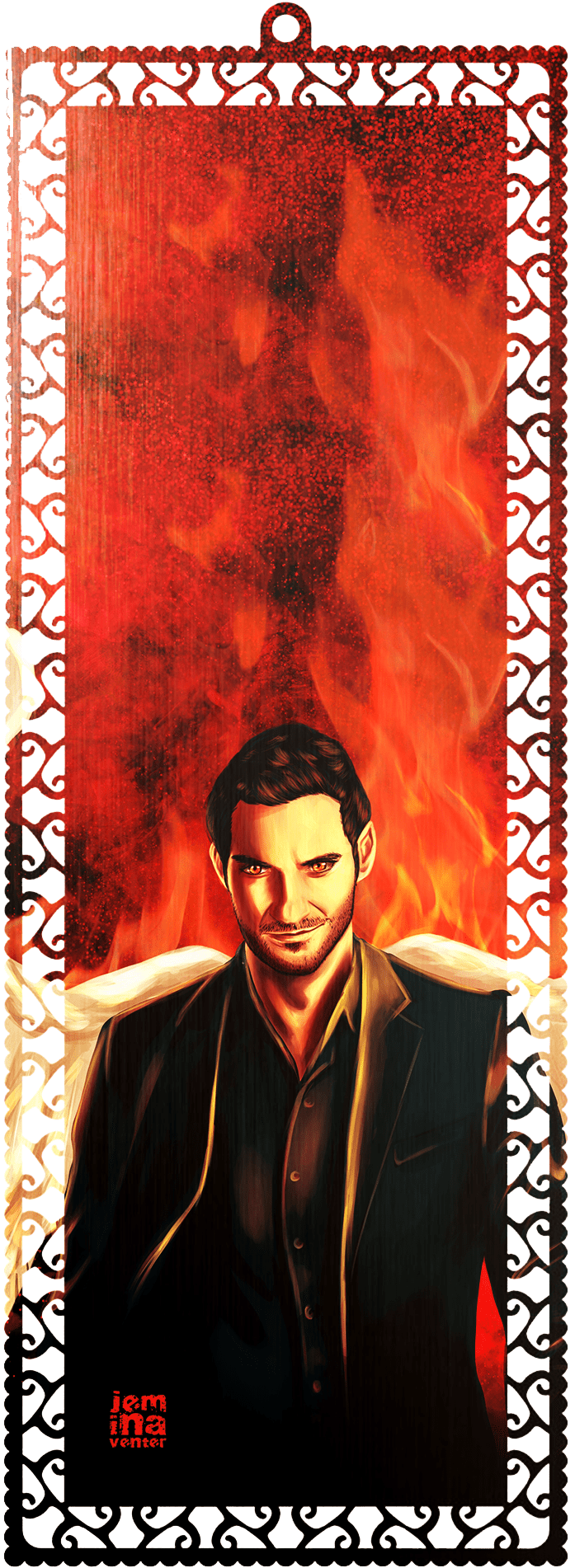 Lucifer Art Bookmark