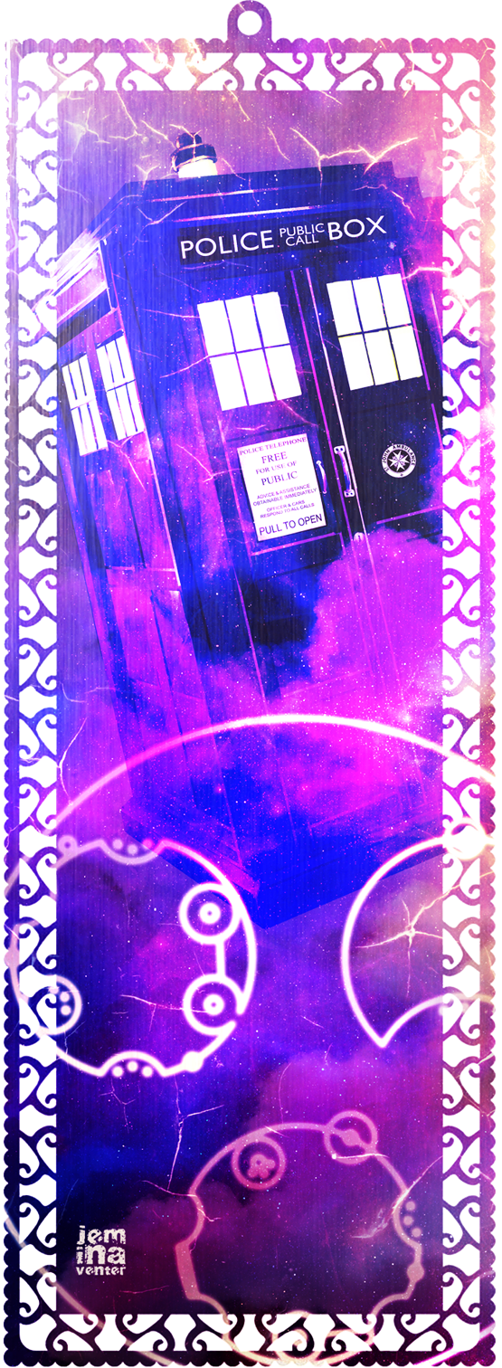 TARDIS Art Bookmark