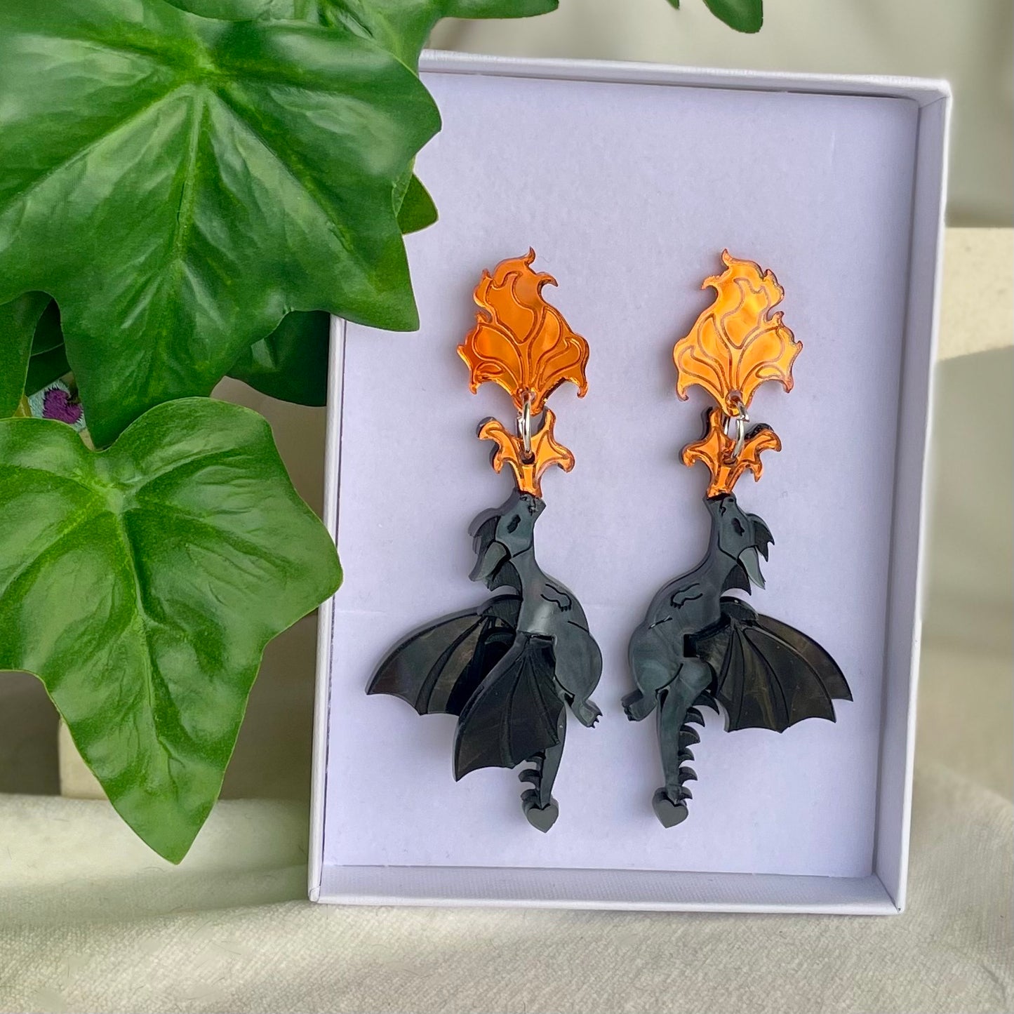 *NEW* Fire-Breathing Dragon Statement Earrings