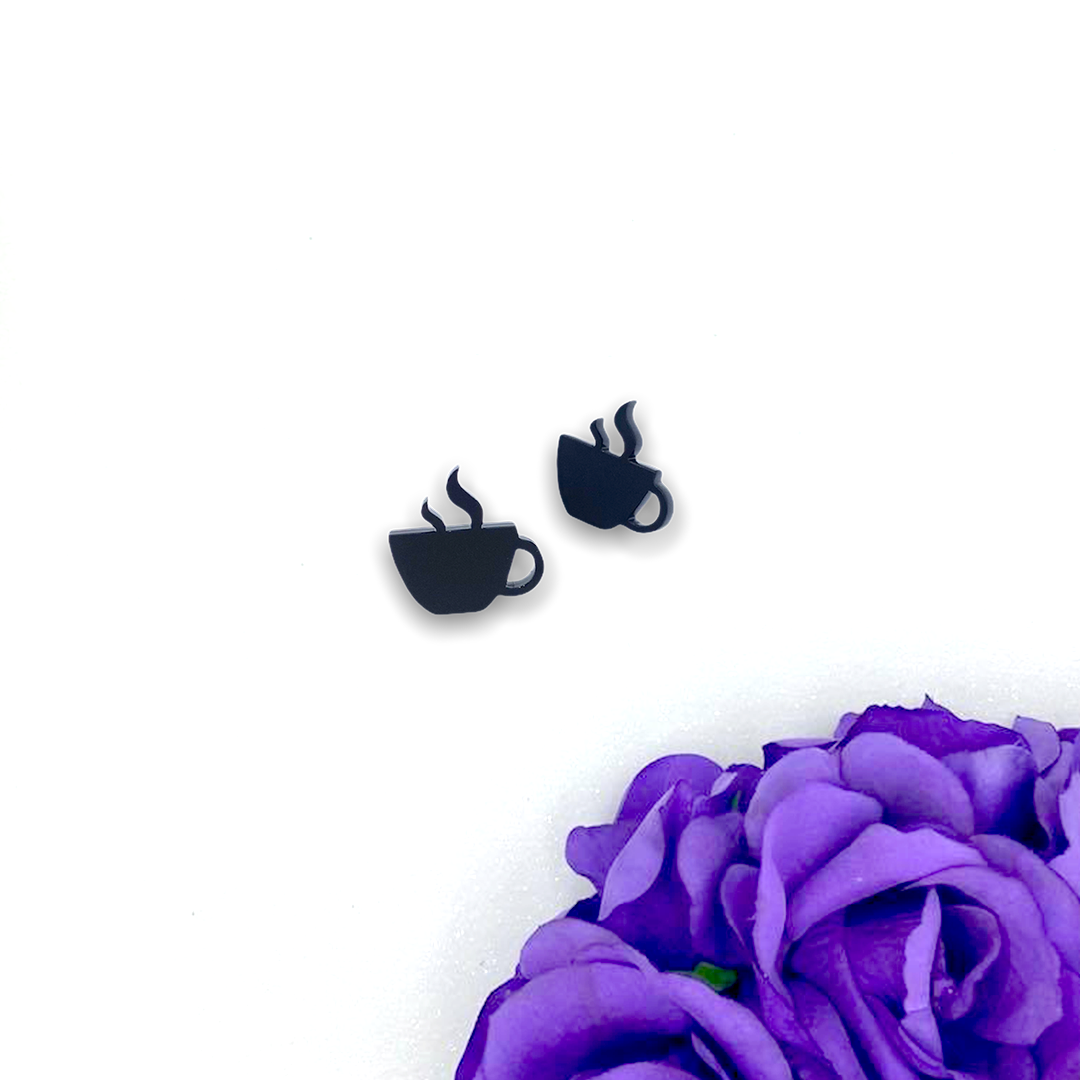 Coffee Black Like My Soul Studs