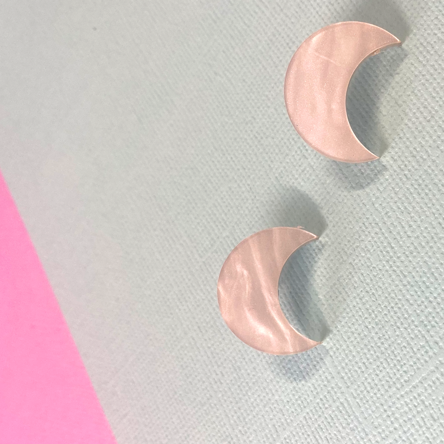 Crescent Moon Studs