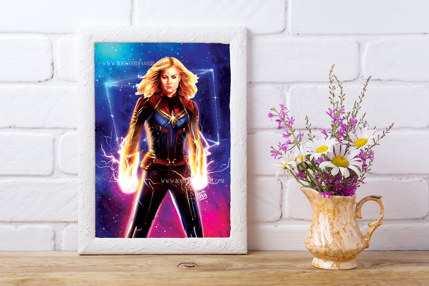 Captain Marvel Art Print