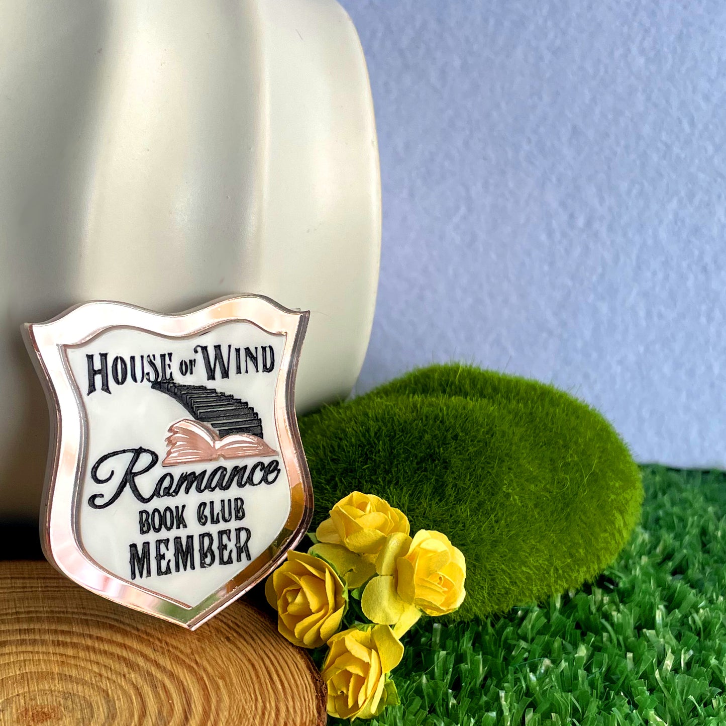 House Of Wind Romance Book Club Member Brooch