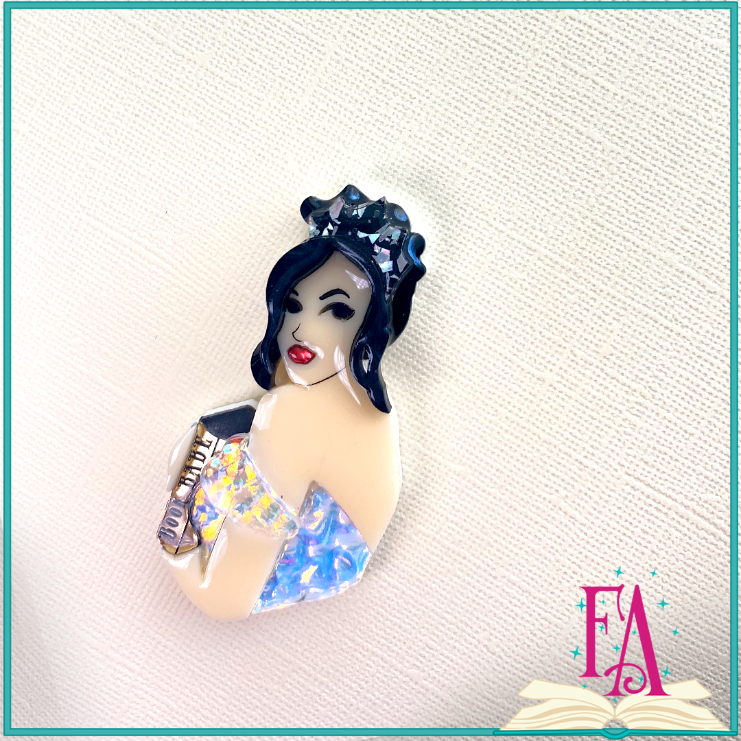 OOAK Book BABE Brooch