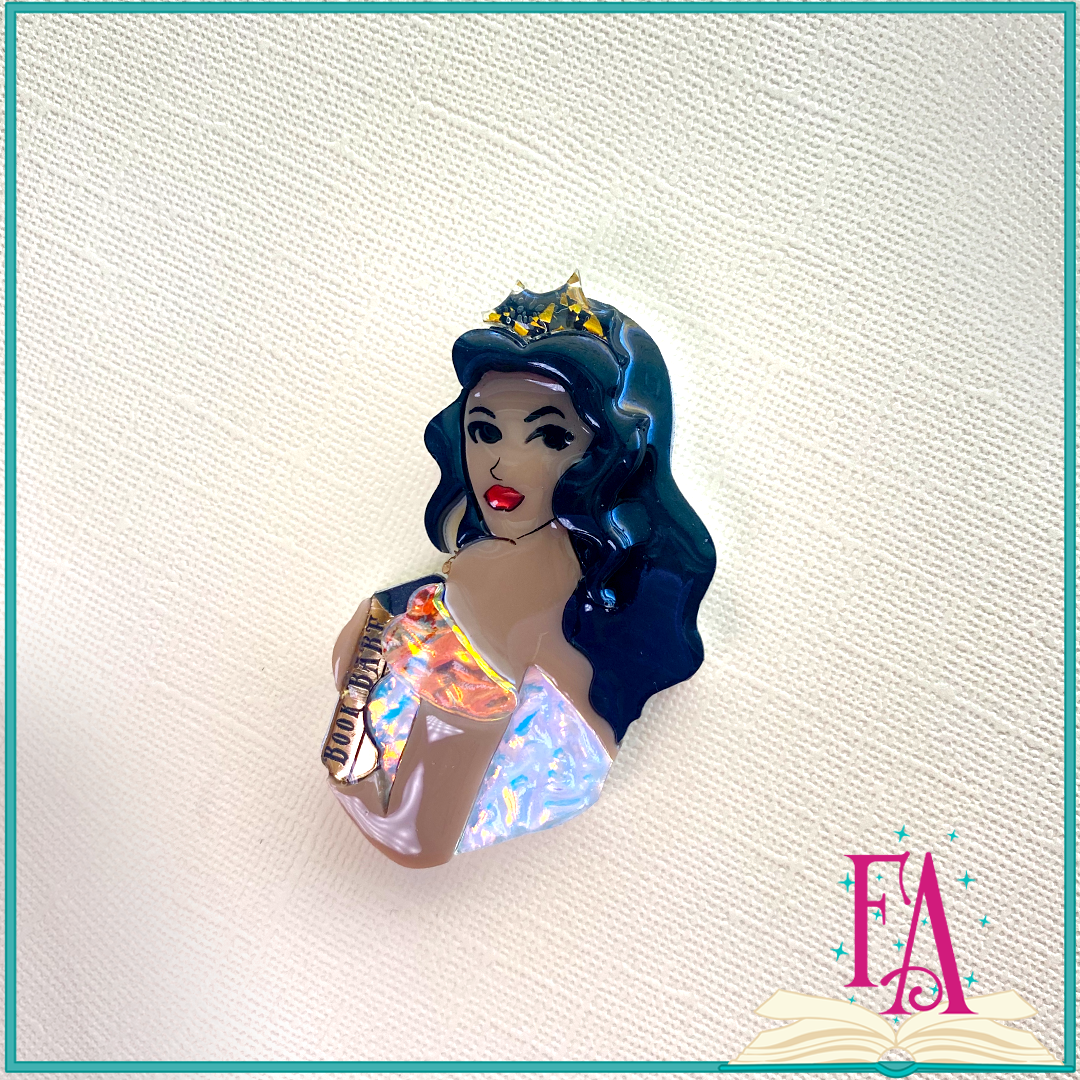 OOAK Book BABE Brooch