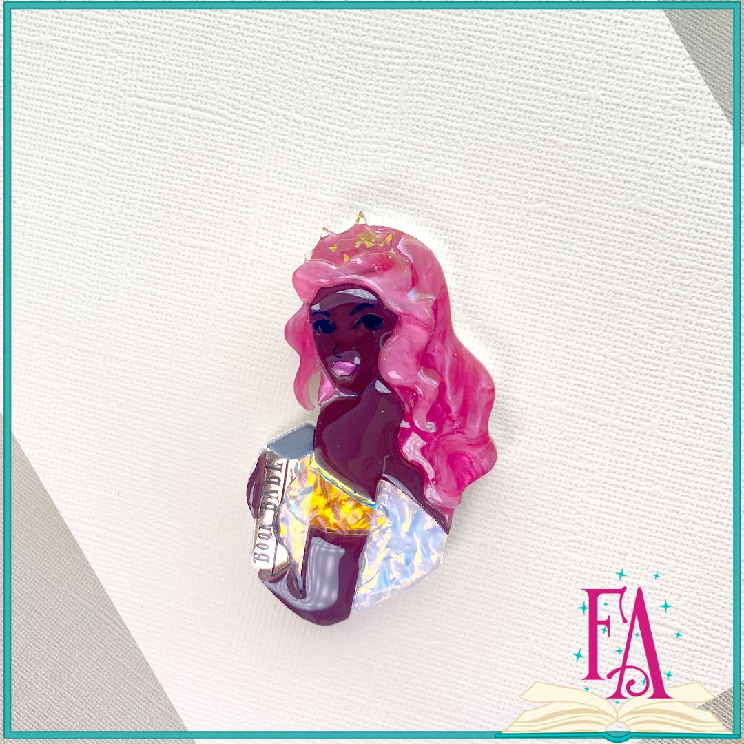 OOAK Book BABE Brooch