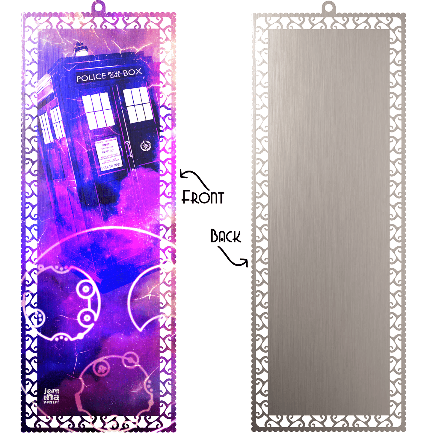 TARDIS Art Bookmark