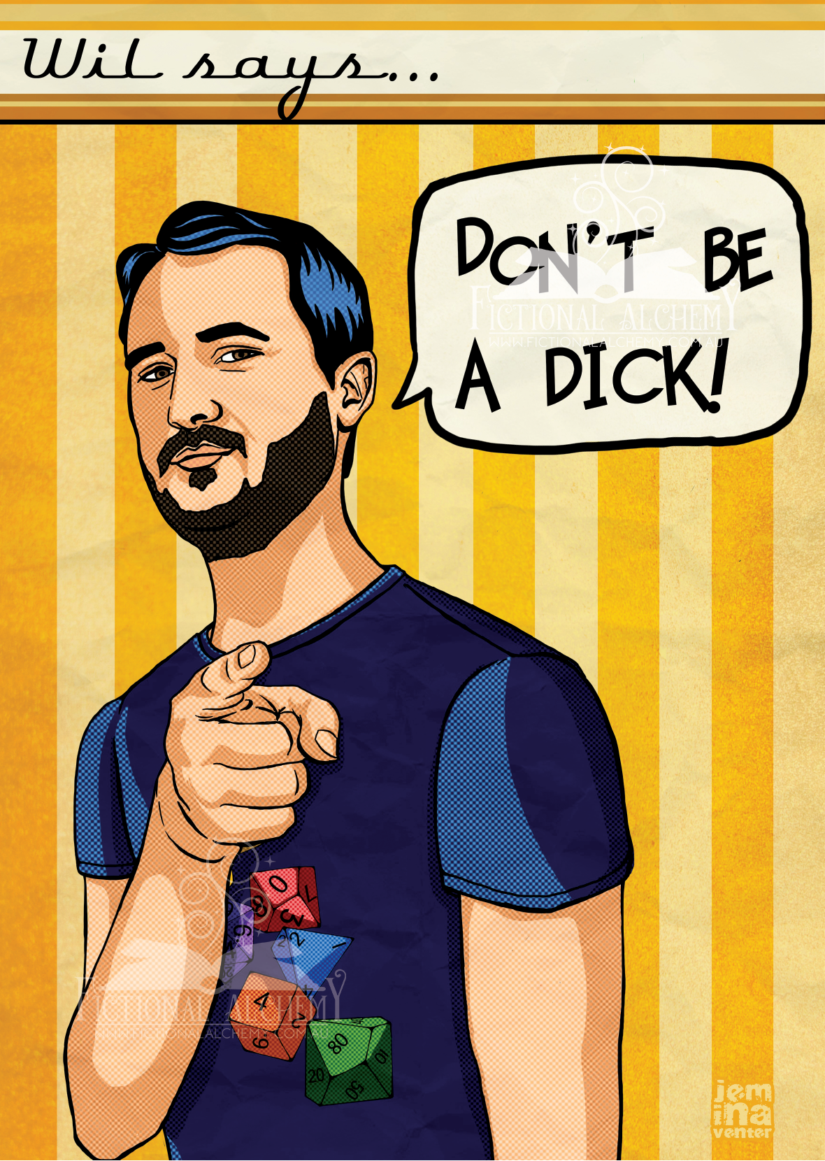 Wil Says... Art Print