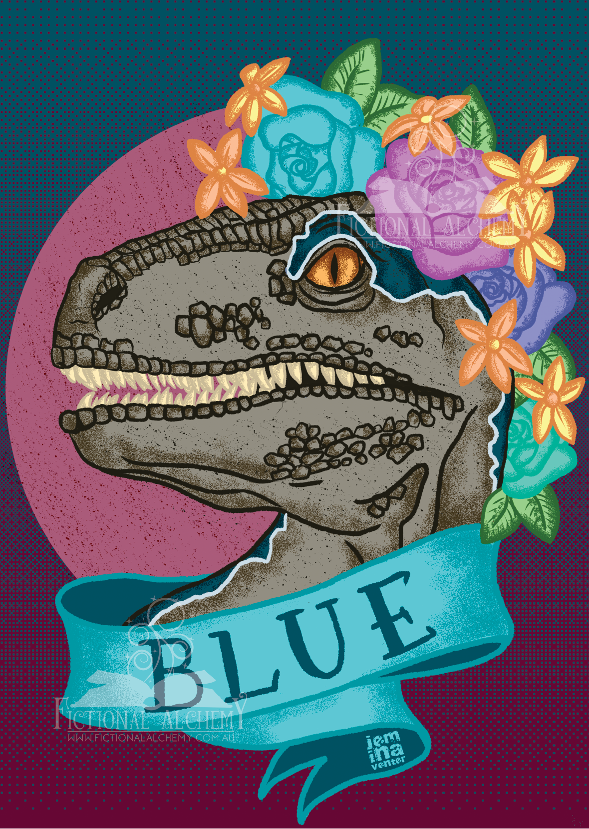 Blue Art Print