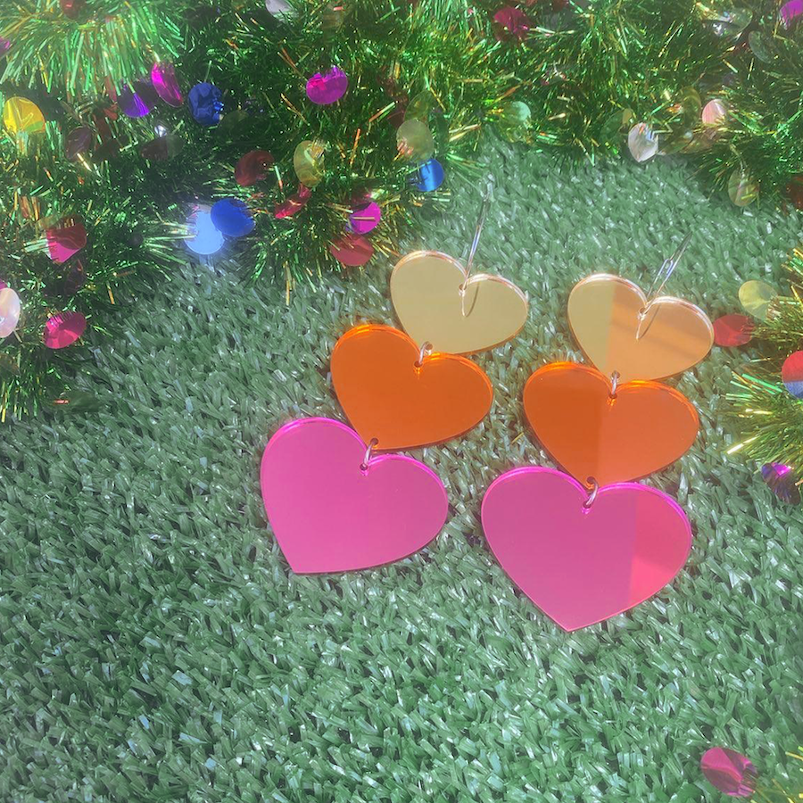 Queen of Hearts Statement Earrings