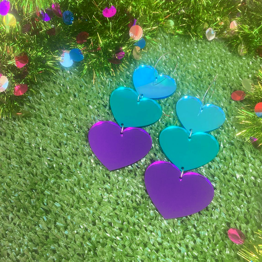 Queen of Hearts Statement Earrings