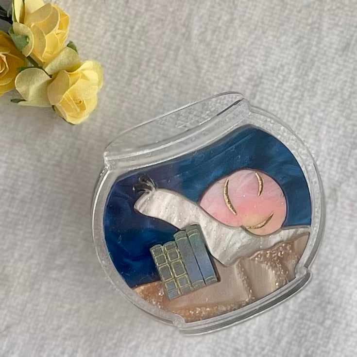 *NEW* Fishbowl Readers Brooch - Snail