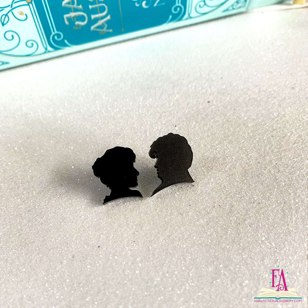 Jane Austen Silhouette Studs