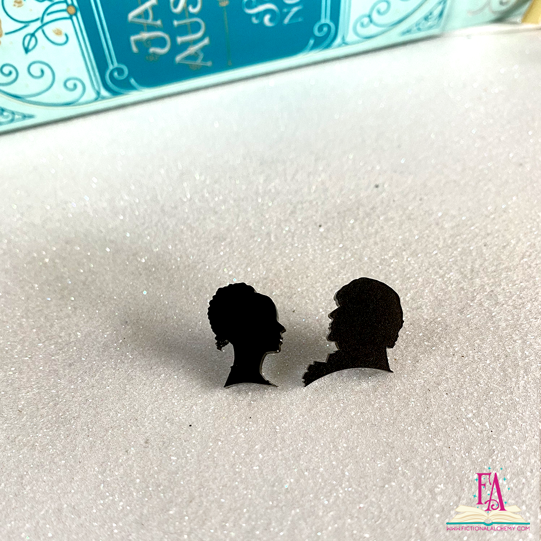 Jane Austen Silhouette Studs