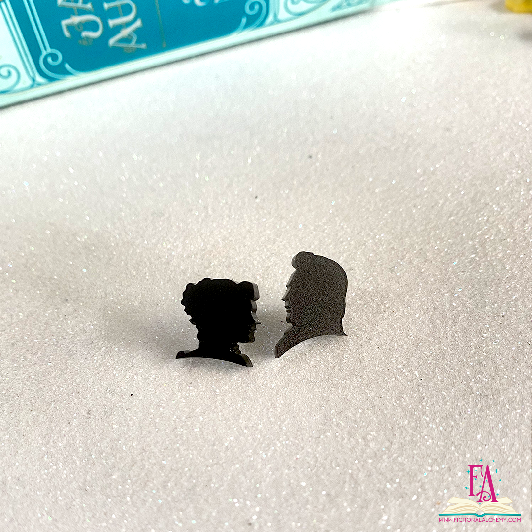 Jane Austen Silhouette Studs