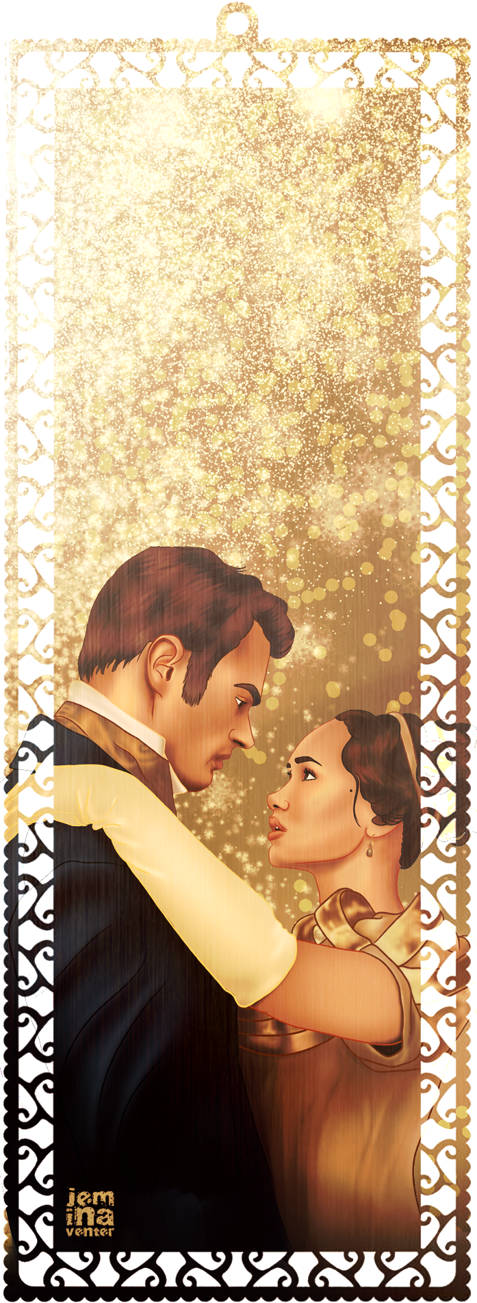 Sanditon Dance Art Bookmark