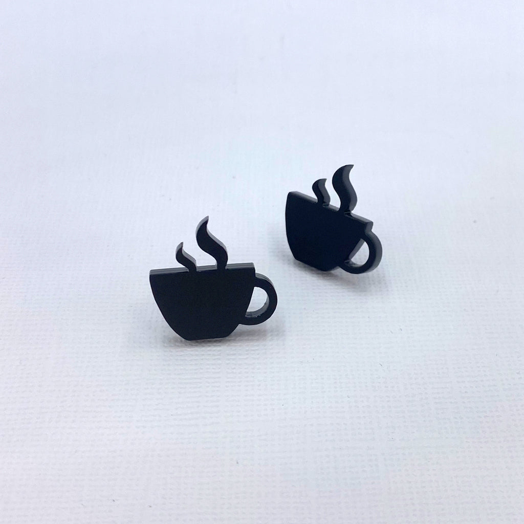 Coffee Black Like My Soul Studs