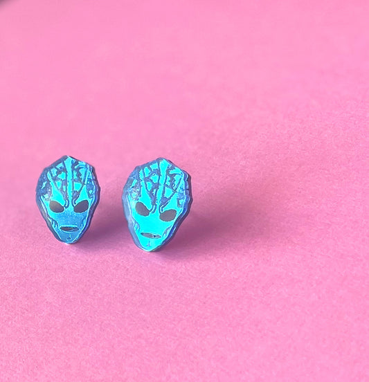 NEW! Blue Alien Studs