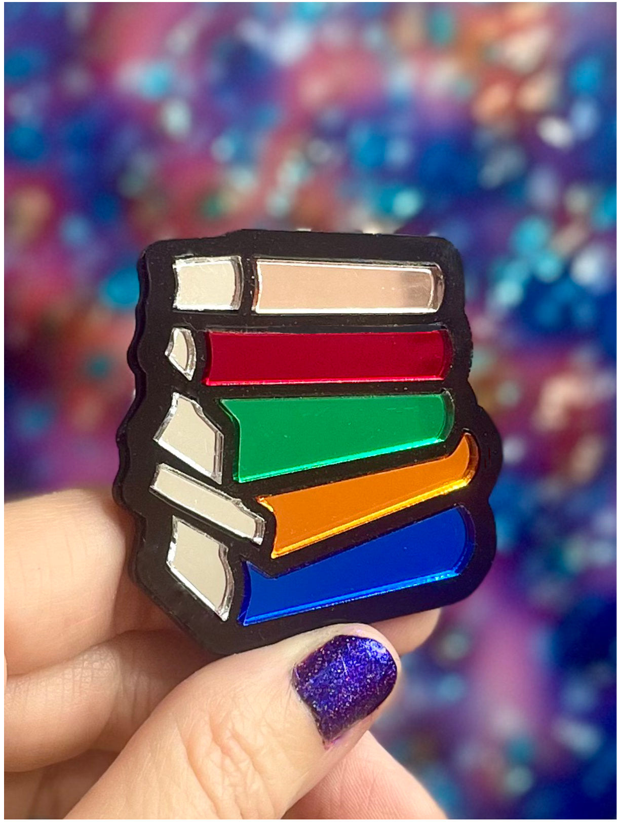 Bookstack Brooch-Pendant - Mirror Editions