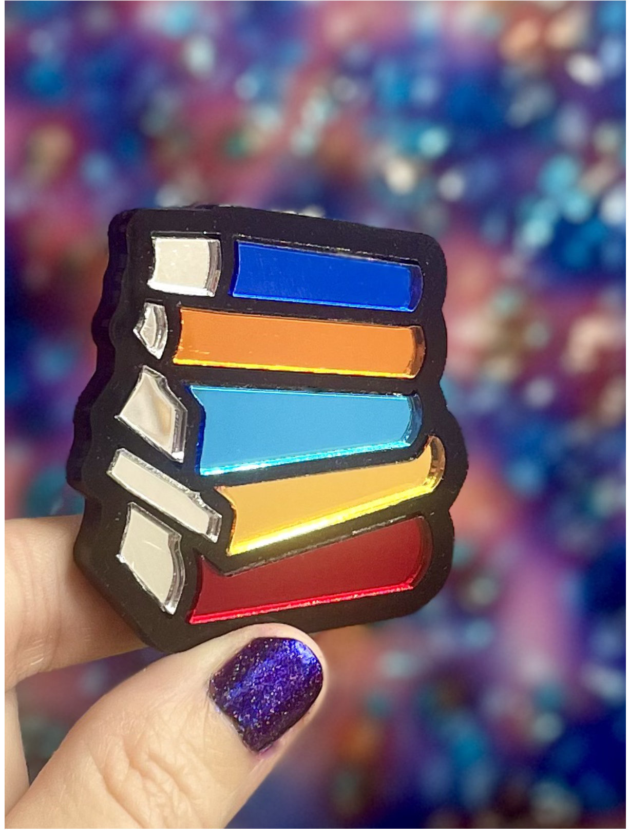 Bookstack Brooch-Pendant - Mirror Editions