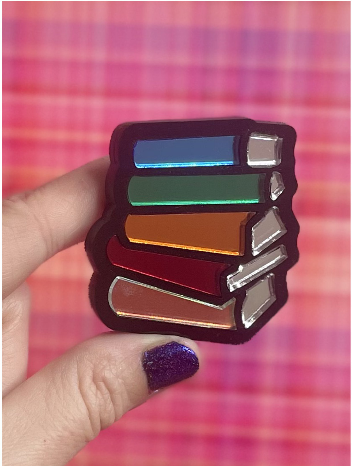 Bookstack Brooch-Pendant - Mirror Editions