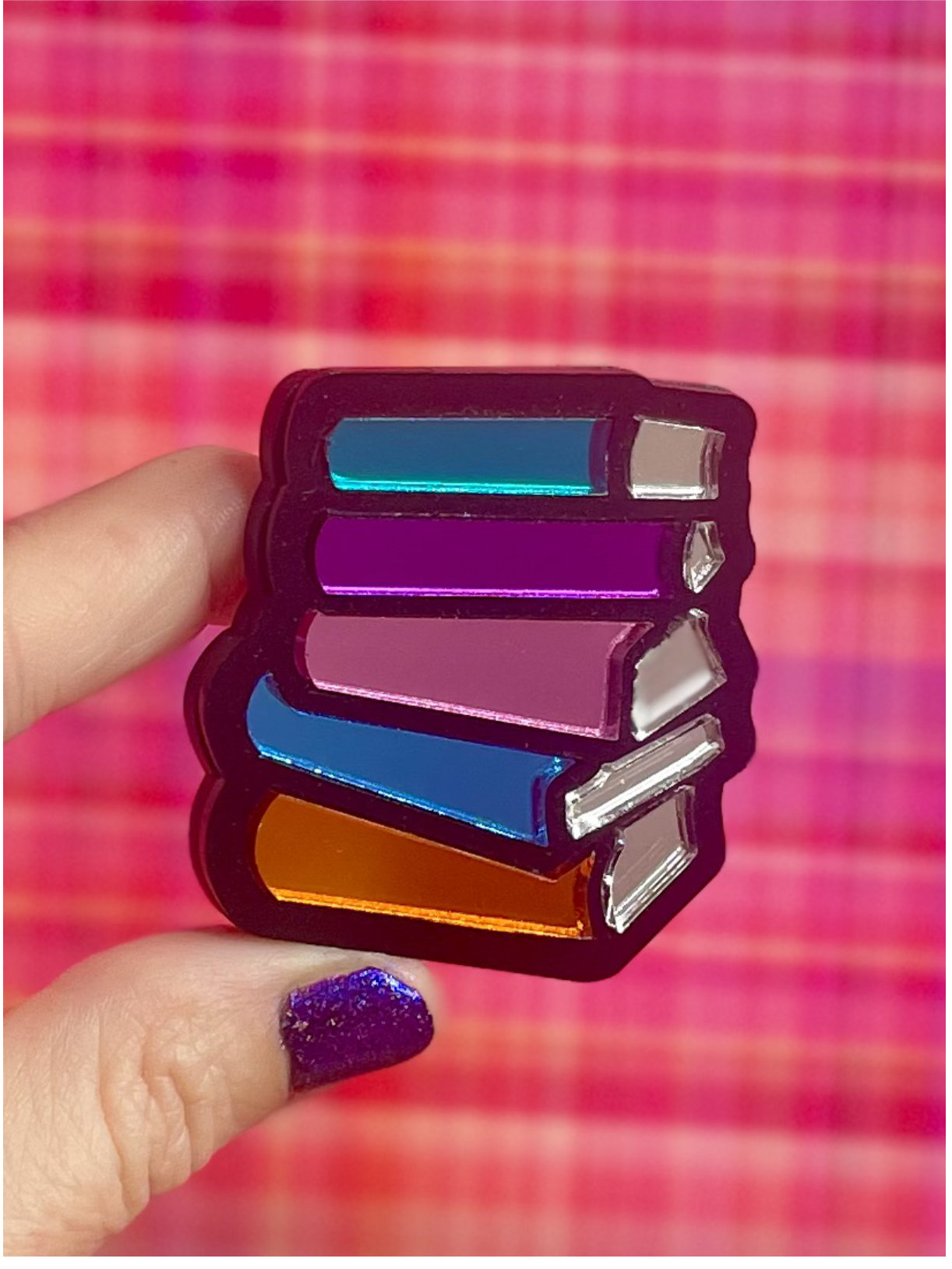 Bookstack Brooch-Pendant - Mirror Editions