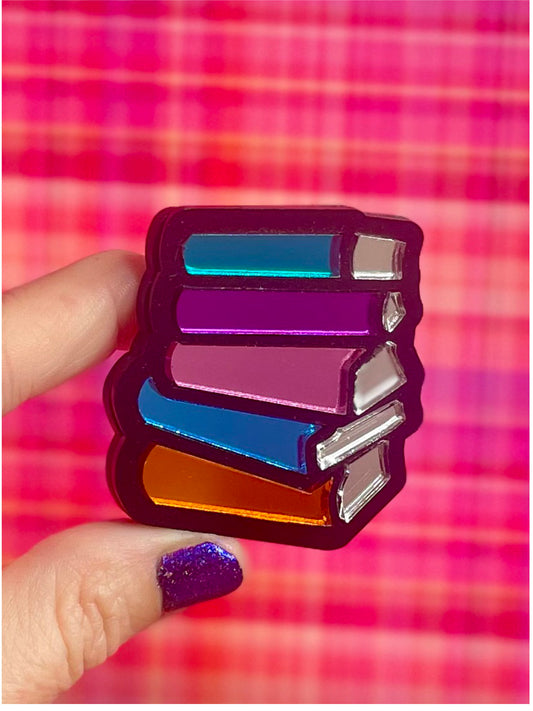 Bookstack Brooch-Pendant - Mirror Editions
