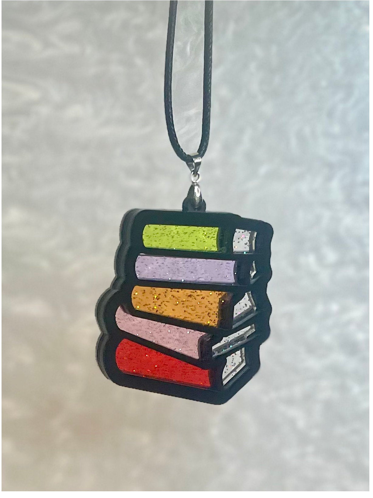 Bookstack Pendant - Jelly Glitter Editions