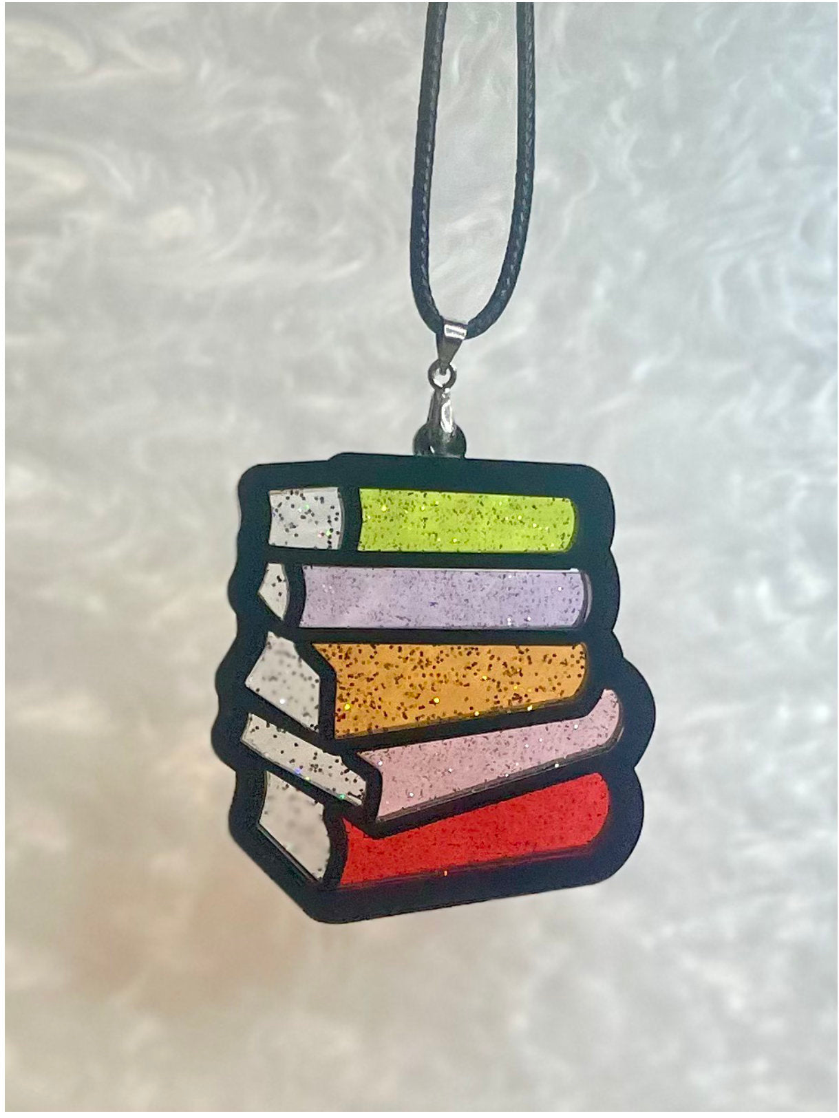 Bookstack Pendant - Jelly Glitter Editions