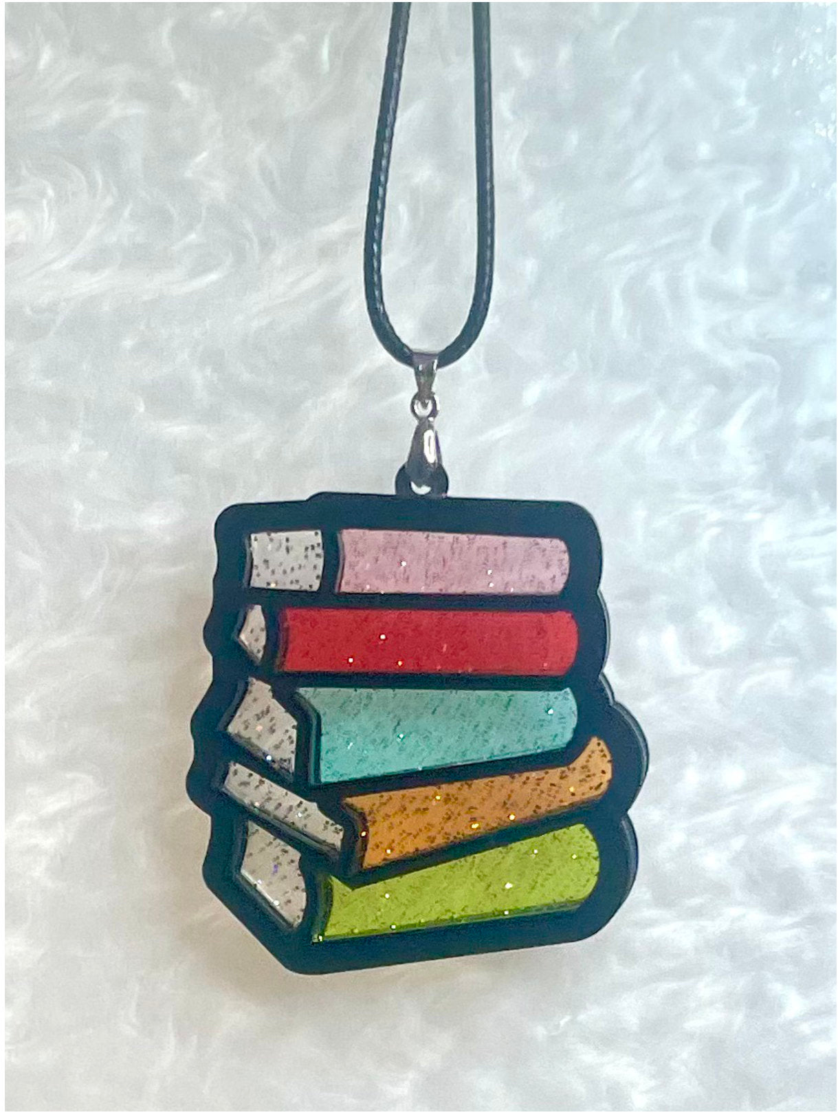 Bookstack Pendant - Jelly Glitter Editions