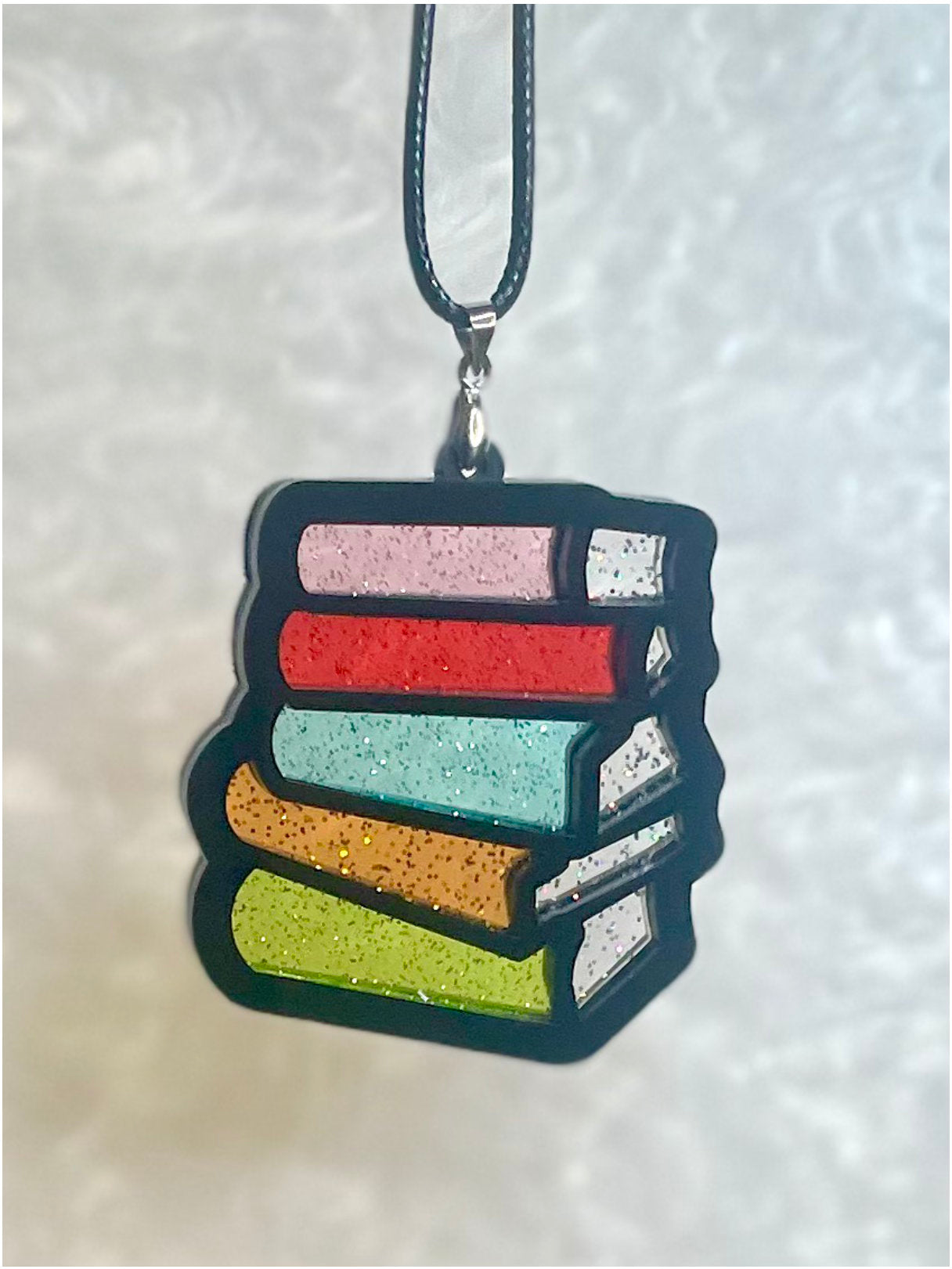 Bookstack Pendant - Jelly Glitter Editions
