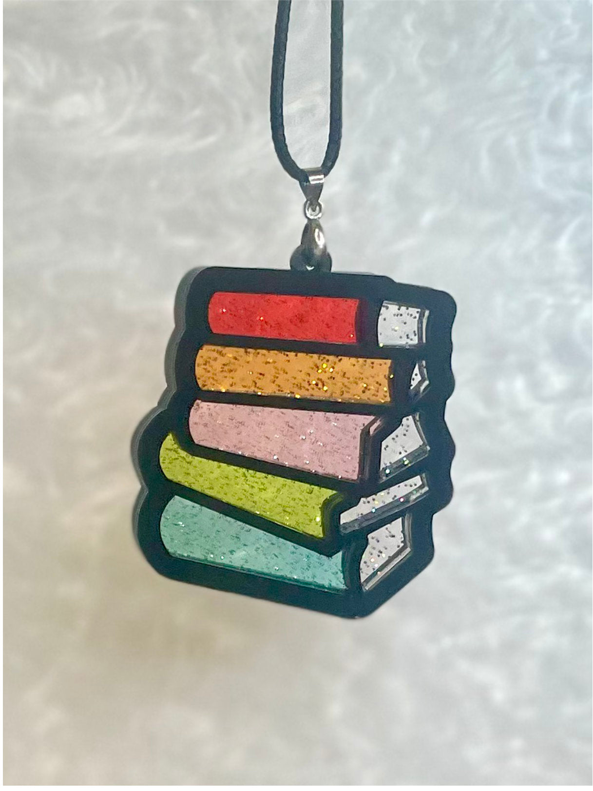 Bookstack Pendant - Jelly Glitter Editions