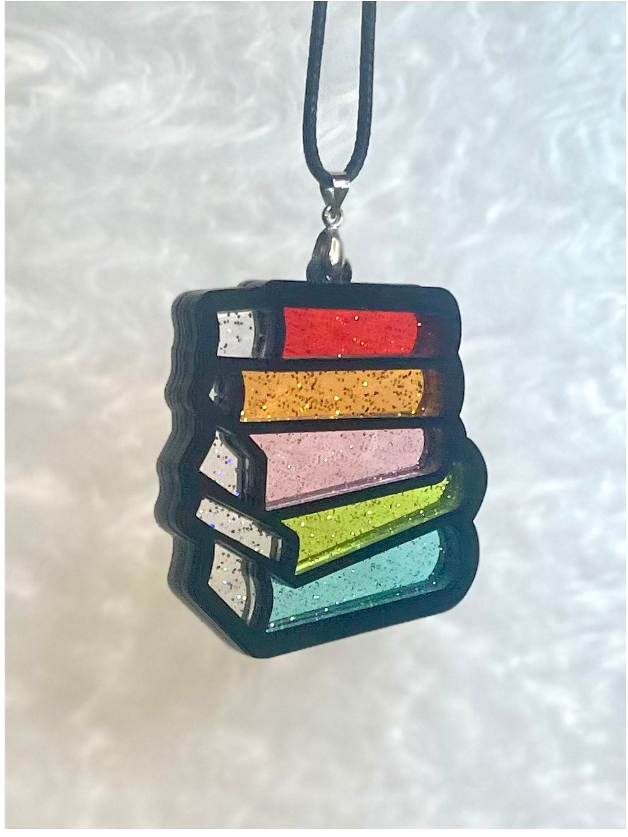 Bookstack Pendant - Jelly Glitter Editions