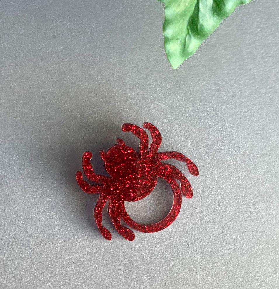 Spider Glasses Brooch