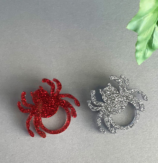 Spider Glasses Brooch