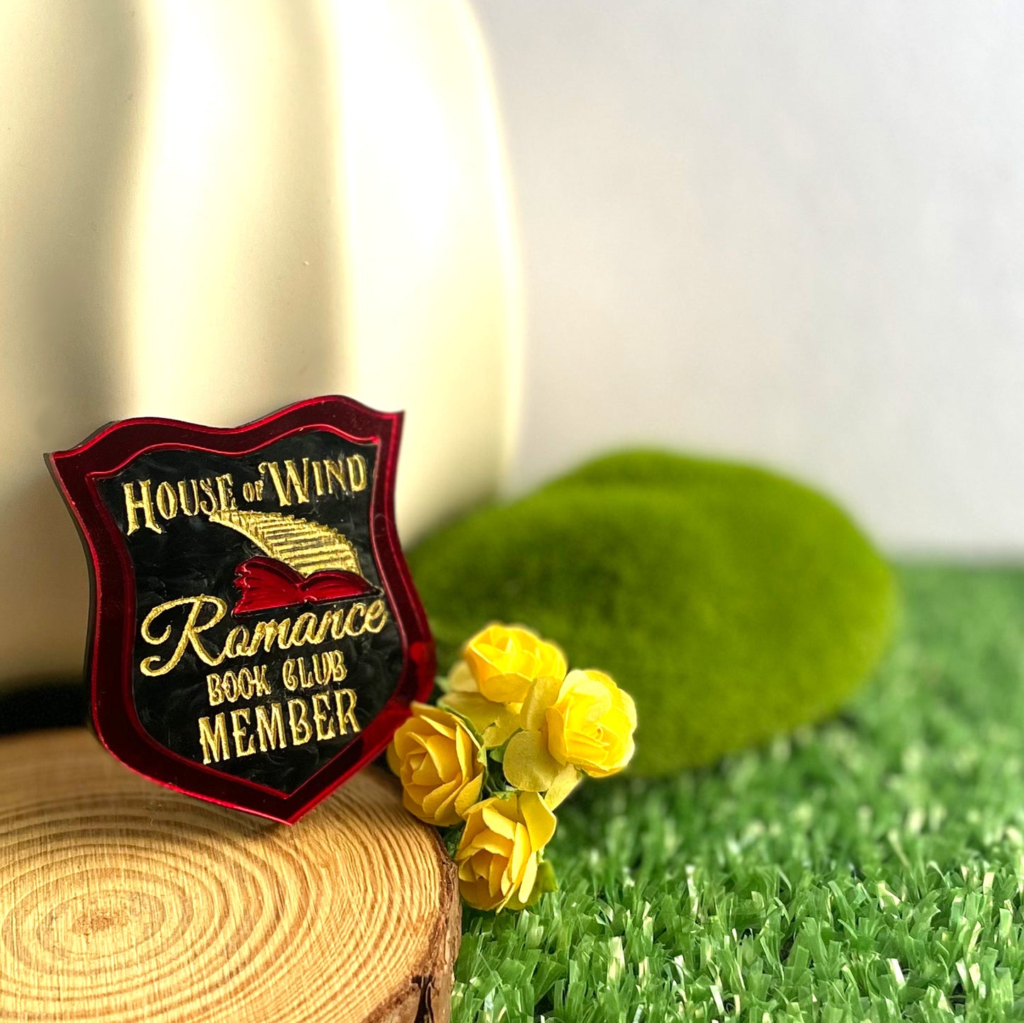 House Of Wind Romance Book Club Member Brooch
