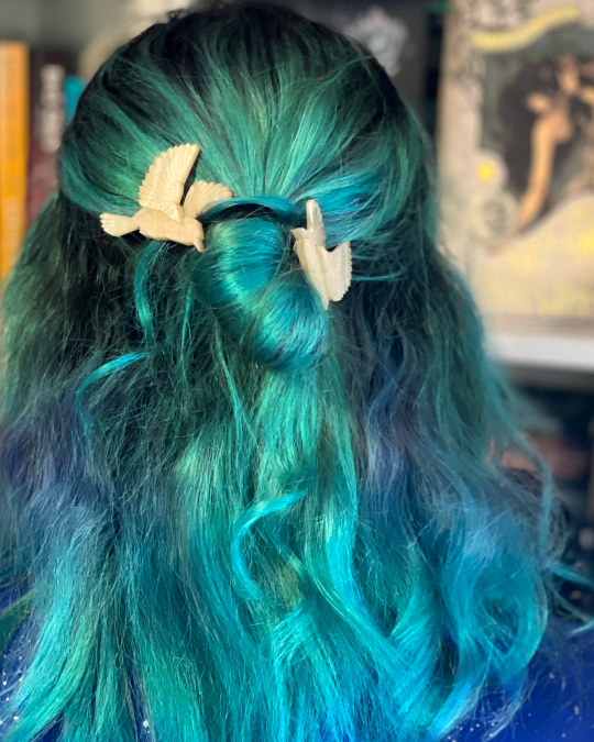 Parchment Lark Hairclips