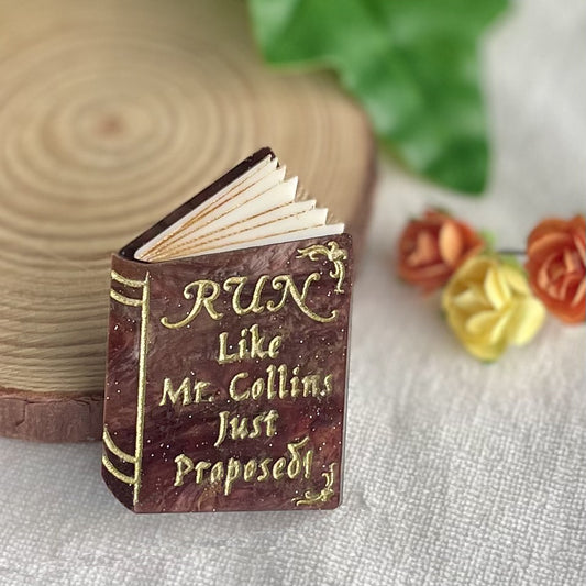 *NEW* Mr Collins Book Brooch