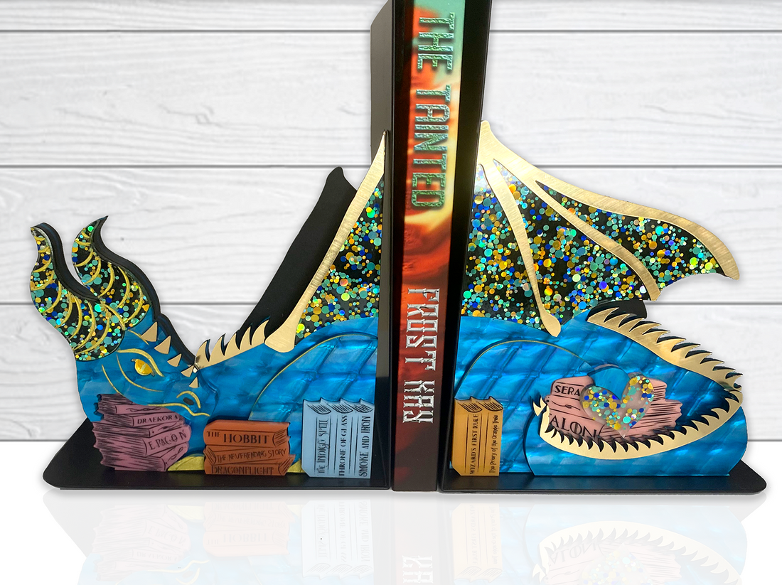 Past Bookends: Collection #2 - Book Dragon OOAK Blue Scales – Fictional ...