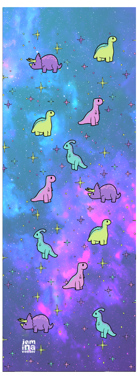 Mini Dinos Art Bookmark