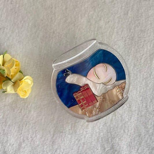 *NEW* Fishbowl Readers Brooch - Snail