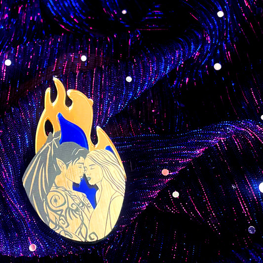 Officially Licensed: Love On Fire Brooches