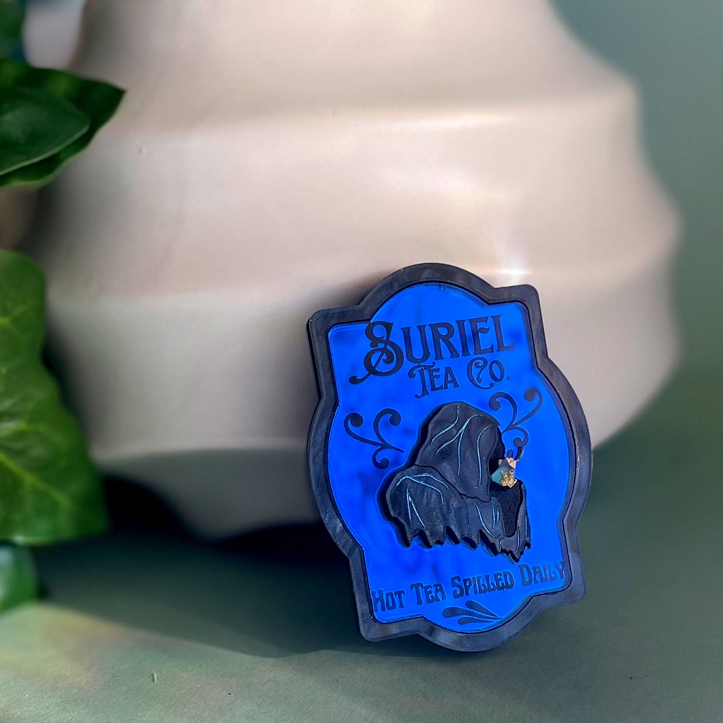 Officially Licensed: Suriel Tea Co. Brooch