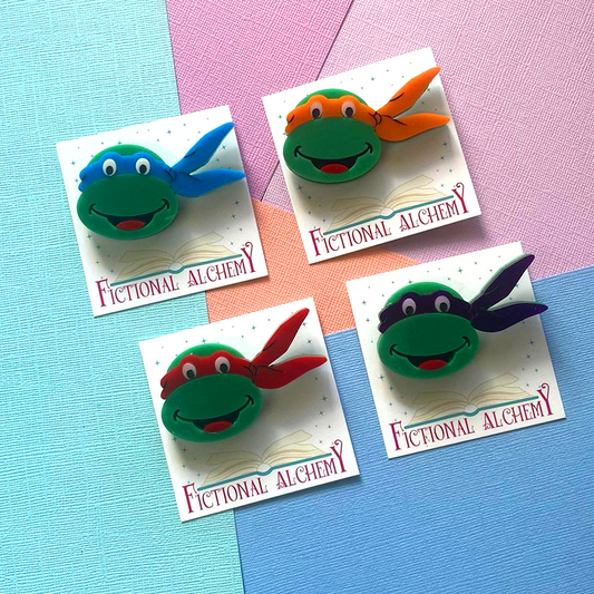 Turtle Power Classic Brooch